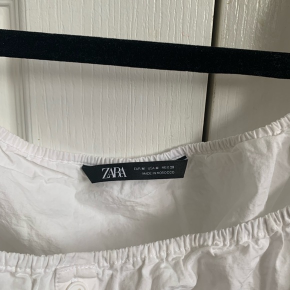 Zara cropped milkmaid blouse/top - Picture 2 of 3